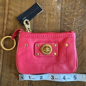 Marc Jacobs Vibrant Pink Leather Pouch